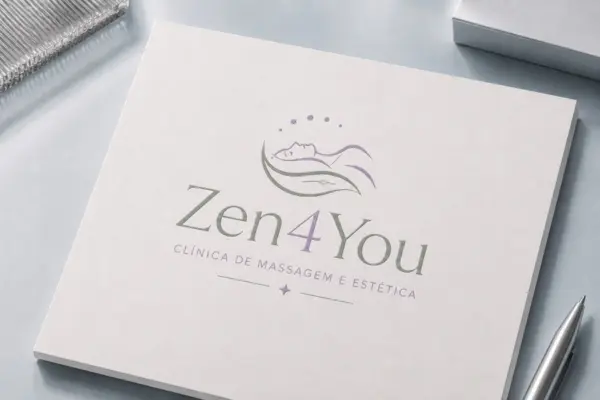 Logo profissional aplicado em cartão de visita e materiais de marca